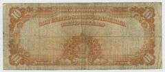 Desirable 1922 Series Large Size $10 Gold Certificate note