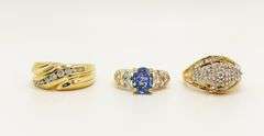 3 14k Gold Rings