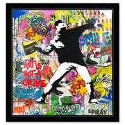 Banksy Thrower by Mr Brainwash