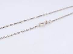 Italian Sterling Silver Box Chain Necklace