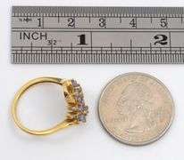 Lovely Iolite and Diamond 14K Ring