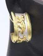 Chic 18kt YG Panther J Hoop Earrings