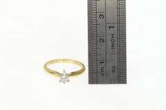 14K Yellow Gold 0.27 Ct Pear Diamond Solitaire Engagement Ring