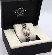 Gevril GV2 Milan Quartz 27.5mm Rose Gold Stainless Steel Square Watch