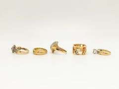 5 Beautiful Solid Gold Rings!