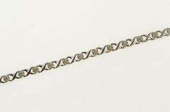 10K White Gold Hugs & Kisses XO Link Diamond Tennis Bracelet
