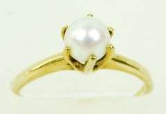 Pretty Vintage 10K Pearl Ring