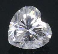 GORGEOUS PAIR OF 2x HEART CUT NATURAL DIAMOND LOOSE GEMSTONES- D/E COLOR- VVS1- 0.50 CARATS!