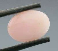 Beautiful 4.45ct coral pink Opal cabochon