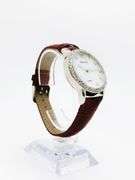 Beautiful Mother of Pearl & Gemstone Watch-Red Genuine Leather Band
