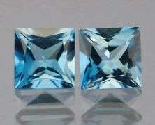 AAA London blue! 1.44ct Topaz pair