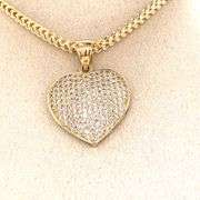 14K YELLOW GOLD HEART CHARM WITH CHAIN