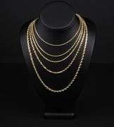 14K SOLID GOLD 2mm -26" - ROPE CHAIN / TWISTED CHAIN