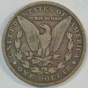 Key date 1890-CC Morgan Silver Dollar. Nice circ