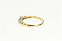 14K Yellow Gold 1940's Classic Vintage Two Tone Wedding Band Ring