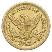 1850-D $2.50 Liberty Head Gold Quarter Eagle