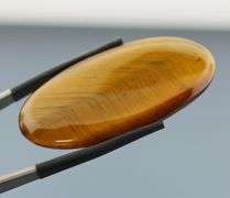 Unique! 51.39ct Golden Tiger Eye cabochon