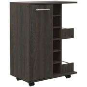 Carbon Espresso Bar Cart Stylish and Functional