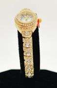 Ladies Geneva & Gemstone Watch, 18kt Yellow Gold Plated