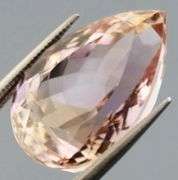 Elegant 14.80ct pear cut Bolivian Ametrine