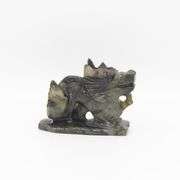 Magnificent Certified 1066 Ct Labradorite Dragon Carving