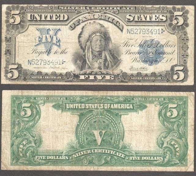 $5 1899 SC Iconic "Chief" Fr. 281 Very Fine