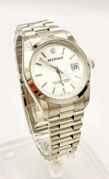 Men's Stainless Steel Classic Diver Watch w/ Day Date