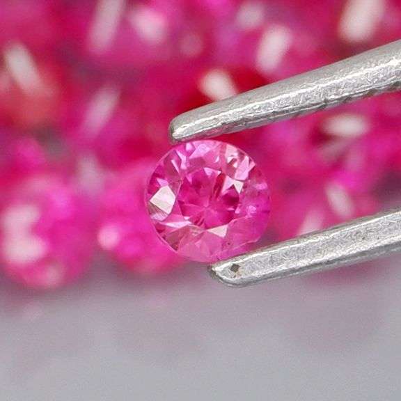 Premium 4.10ct 49 piece round cut Ruby set
