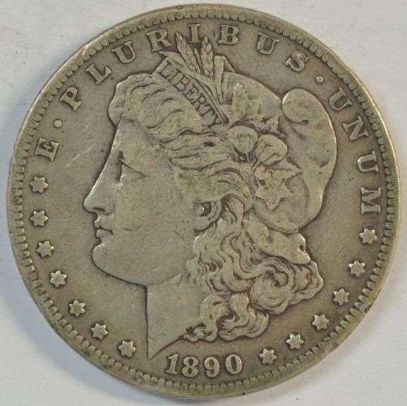 Handsome XF 1890-CC Morgan Silver Dollar. Scarce