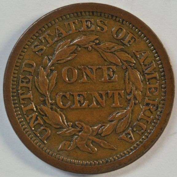 Choice Uncirculated 1856 Braided Hair Large Cent. Real nice