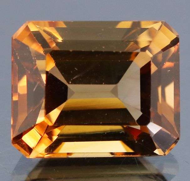 Lavish 7.42ct emerald cut Imperial Topaz