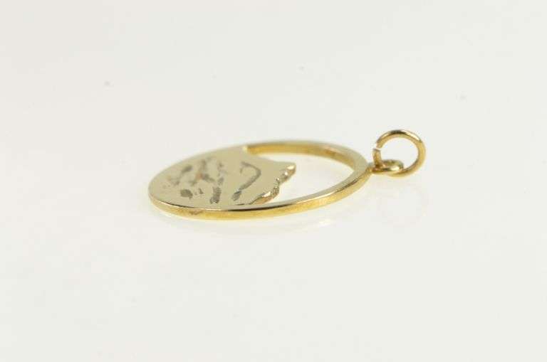 14K Yellow Gold Mount Everest Landscape Mountaineer Charm/Pendant