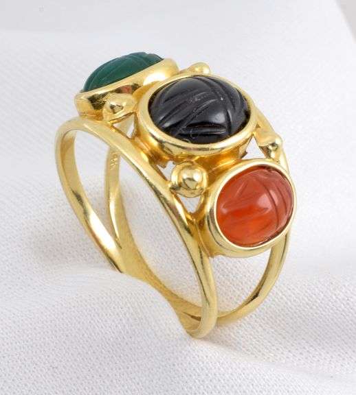 Popular 14k Scarab Ring