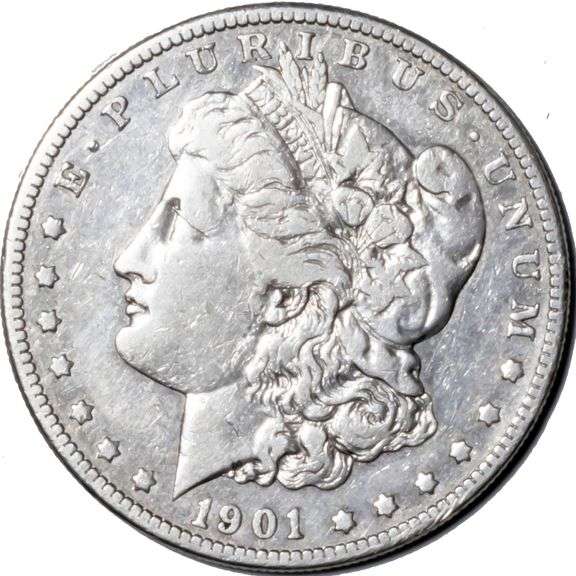 1901 S Morgan Silver Dollars From a Near Complete Set of Morgans