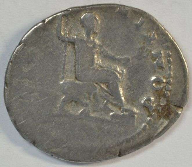 Very Scarce Vespasian Roman Silver Denarius, 69-79 AD