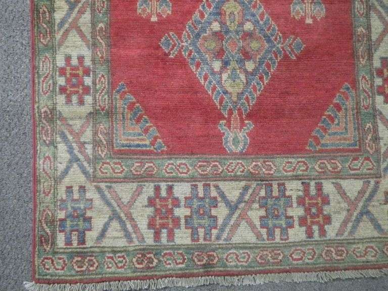Handmade Kazak Design 2.7x10.6