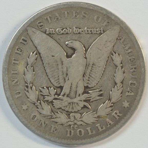 Rare key date 1879-CC Morgan Silver Dollar. Nice circ