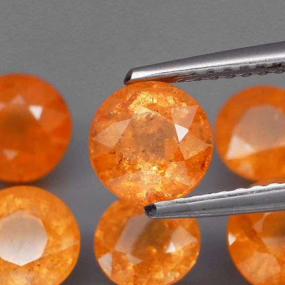 Fabulous 7.46ct Fanta orange Garnet set