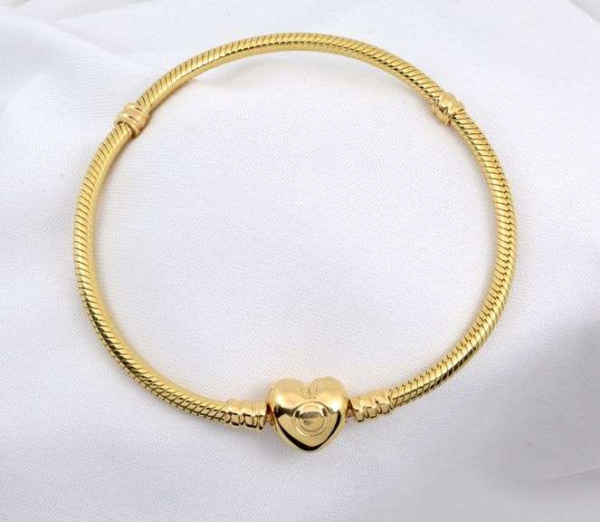 In demand 14k Cable Heart Clasp Bracelet