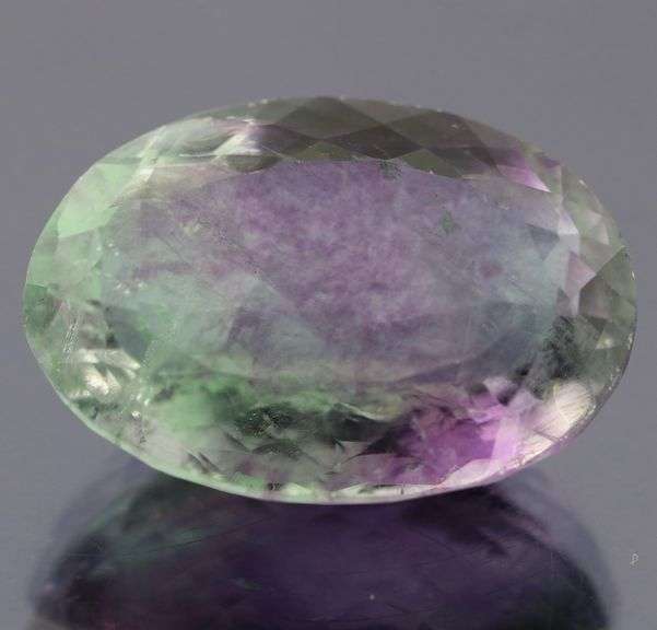 Huge 50.98ct blended color violet green Fluorite