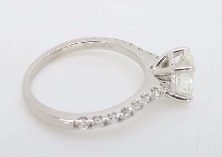 Simon G Oval Diamond Engagement Ring in 18k