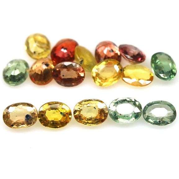 Heated only! 7.40ct fancy color Sapphire set