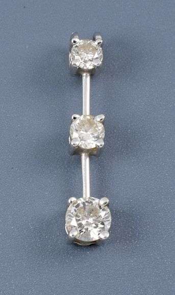 Past, Present, Future 14k Diamond Pendant