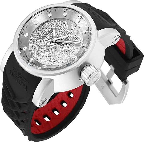 Invicta Silver-Tone Dragon Dial Automatic, New In Box.