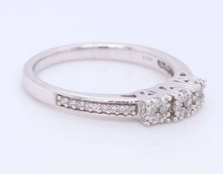 Sterling Silver Diamond Ring