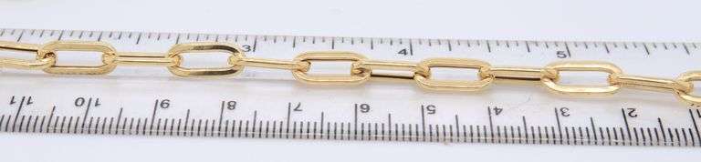 Fabulous 18kt Yellow Gold Paperclip Chain Necklace