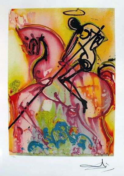 Limited Edition Salvador Dali, St. George And The Dragon