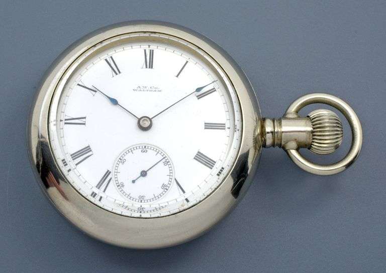Exceptional 1885 Waltham Pocket Watch in Nickel