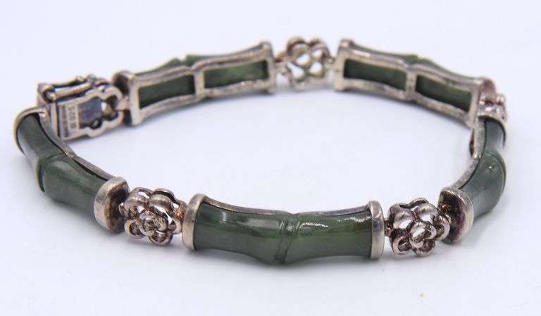 Group Lot of 5 Vintage 925 Sterling Silver Bracelets