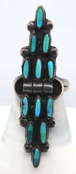 Vintage 925 Sterling Silver Turquoise Ring
